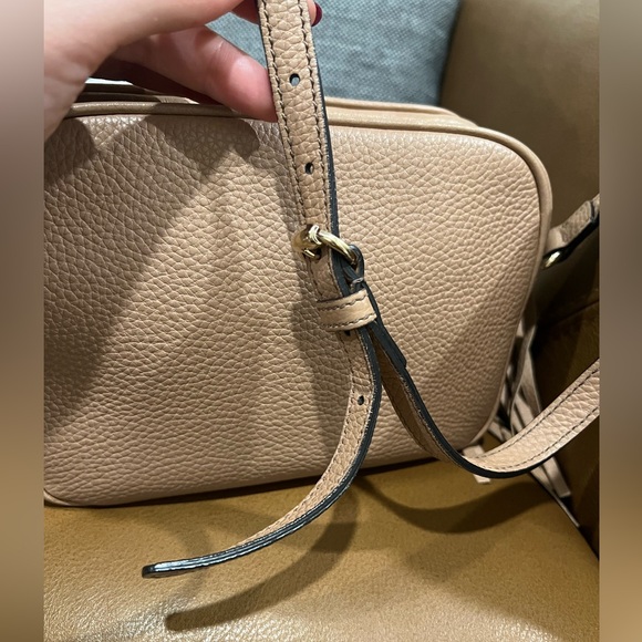 Gucci Soho Disco Crossbody Bag Beige Leather w/bonus twilly - Picture 3 of 16